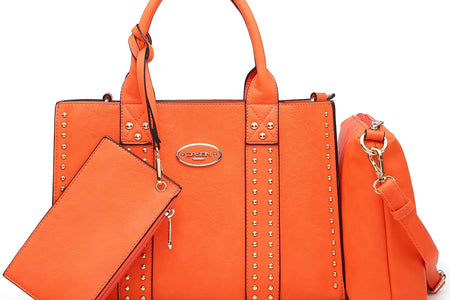 Women'S 3Pcs Purse Handbag Shoulder Bag Tote Satchel Hobo Bag Briefcase Work Bag for Ladies