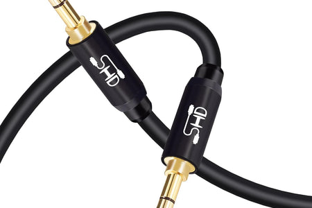 Aux Cable, 3.5Mm Audio Cable Aux for Car Auxiliary Audio Stereo Cable 3.5Mm Cord Premium Sound Dual Shielded with Gold Plated Connectors-3Feet