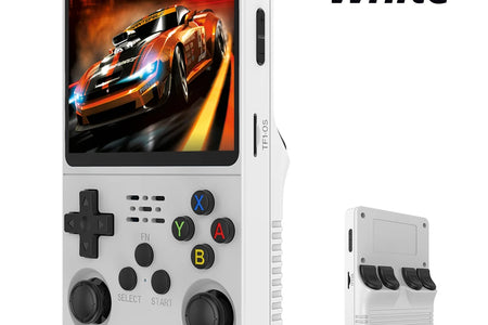 Open Source R36S Retro Handheld Video Game Console Linux System 3.5 Inch IPS Screen Portable Pocket Video Player R35S 64GB Games