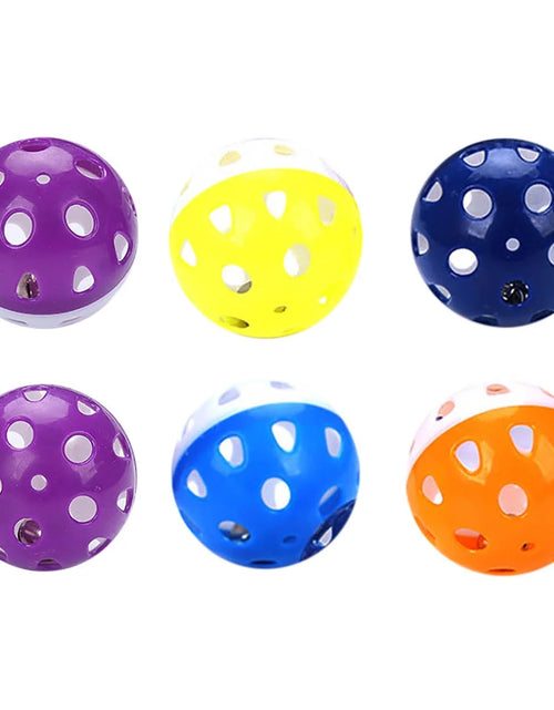 Load image into Gallery viewer, 6PCS Cat Toy Bell Ball Interactive Pet Playing Toy for Kitten Cat
