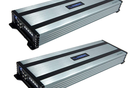 (2)  HA-A1500.1 Car Stereo Class D Amp Mono 3000 Watt Subwoofer Amplifier - 1 Ohm Stable - Includes Bass Remote