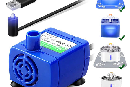 Bomba Para Fuente De Agua Para Gatos, Bomba De Fuente De Agua Para Mascotas  Motor Compatible Para Fuente Para Beber De Mascotas Dispensador De Agua Para Gatos De Repuesto