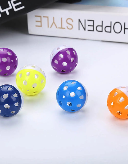 Load image into Gallery viewer, 6PCS Cat Toy Bell Ball Interactive Pet Playing Toy for Kitten Cat
