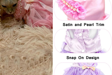 Dog Dress,Dog Wedding Dress,Dog Birthday Dress,Dog Tutu Dress