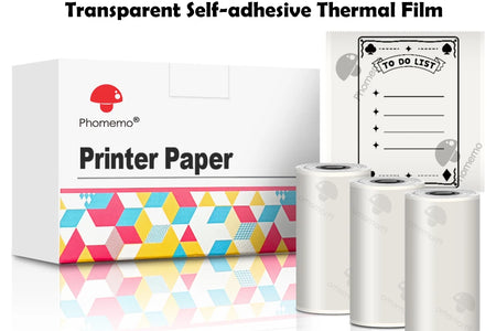 Portable Mini Thermal Printer T02 Mini Pocket Label Printer DIY Self-Adhesive Sticker Label Machine Various Label Paper