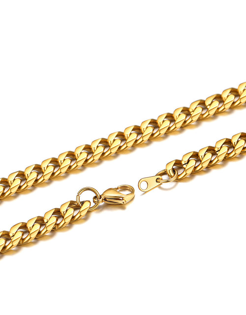 Load image into Gallery viewer, Mens Hip Hop Necklace 9Mm Miami Unisex Curb Cuban Link Chain，316L Stainless Steel
