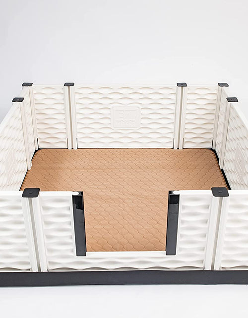 Load image into Gallery viewer, Washable Pee Pads for Dogs - Waterproof Training Pads for Dogs, Reusable &amp; Sanitary, Rounded Corners, Laminated, Lightweight, Durable, Pet Essentials for Training and Whelping, 47" X 47"
