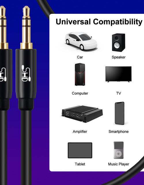Load image into Gallery viewer, Aux Cable, 3.5Mm Audio Cable Aux for Car Auxiliary Audio Stereo Cable 3.5Mm Cord Premium Sound Dual Shielded with Gold Plated Connectors-3Feet
