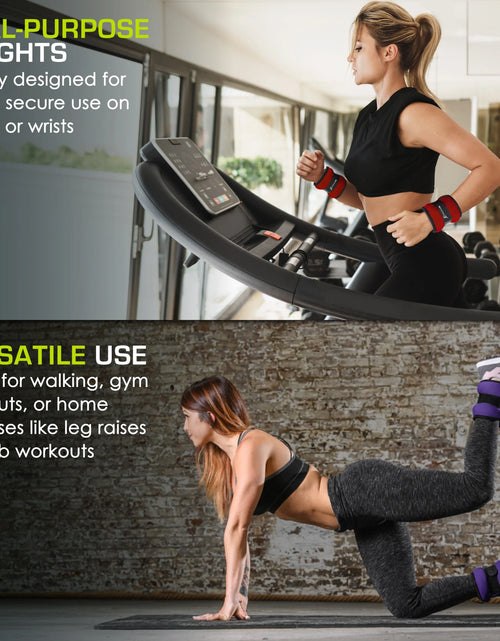 Load image into Gallery viewer, Ankle Weights Set of 2 with Adjustable Comfort Fit
