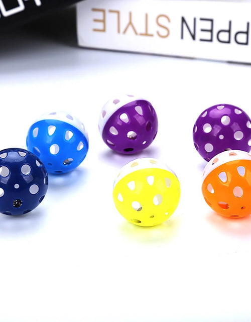 Load image into Gallery viewer, 6PCS Cat Toy Bell Ball Interactive Pet Playing Toy for Kitten Cat
