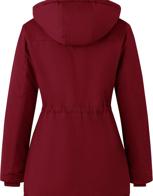 Load image into Gallery viewer, Women'S Winter Thicken Puffer Coat Warm Fleece Lined Parka Jacket with Fur Hood
