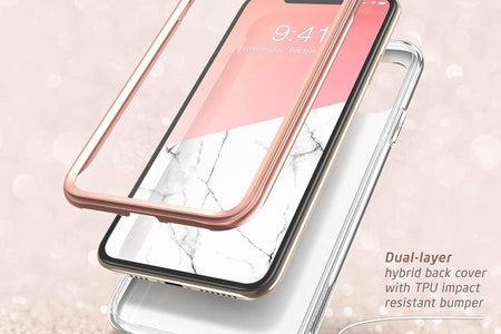 Cosmo Series Case for Iphone 11 Pro Max 2019 Release, Slim Full-Body Stylish Protective Case with Built-In Screen Protector (Marble)