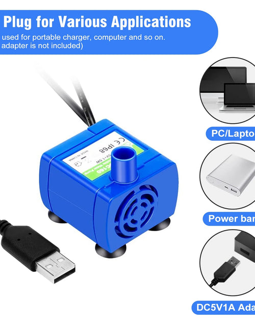 Load image into Gallery viewer, Bomba Para Fuente De Agua Para Gatos, Bomba De Fuente De Agua Para Mascotas  Motor Compatible Para Fuente Para Beber De Mascotas Dispensador De Agua Para Gatos De Repuesto
