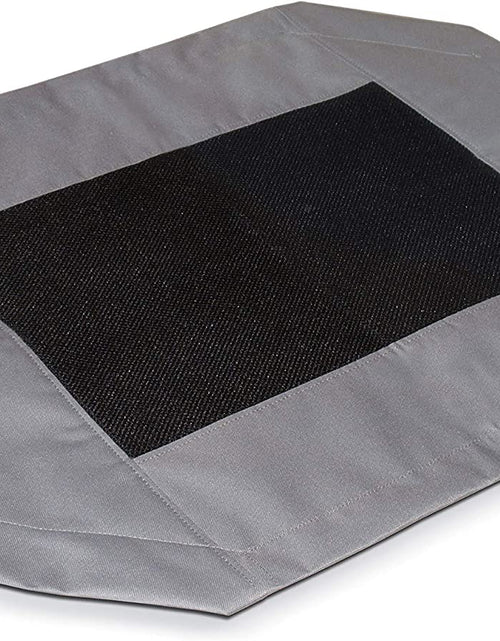 Load image into Gallery viewer, Dog Cot Replacement Cover, Designed to Fit K&amp;H Medium Pet Cots (Sold Separately), Indoor Outdoor, Breathable Cooling Mesh Center, Machine Washable - Medium 32 X 25In Gray
